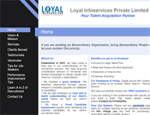 Tablet Screenshot of loyal-infoservices.com